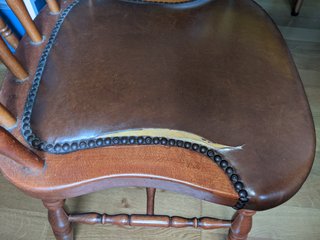 Sedie vintage Mocholí anni '60 in legno-skay Windsor