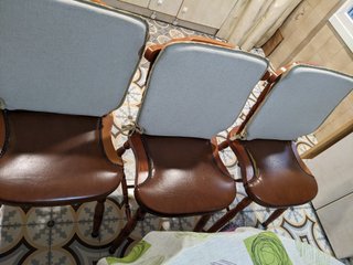 Sedie vintage Mocholí anni '60 in legno-skay Windsor
