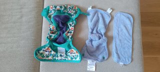 Pañal reutilizable estampado animales