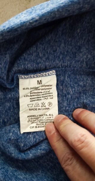 Camiseta Andrid azul jaspeado talla M