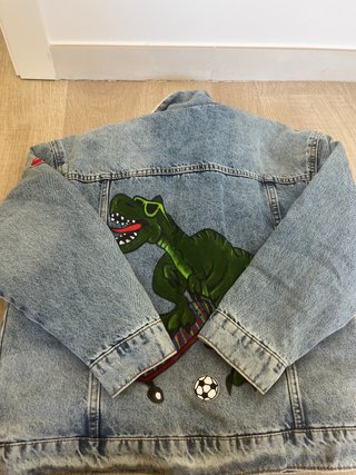 Chaqueta vaquera con forro sherpa TALLA 10 unisex