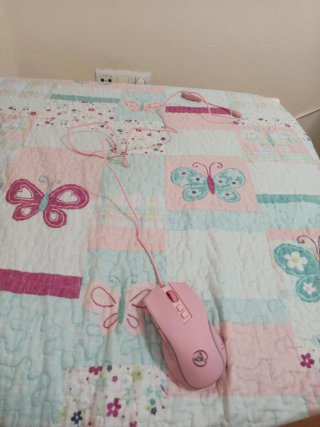 Ratón Gaming Rosa con Cable