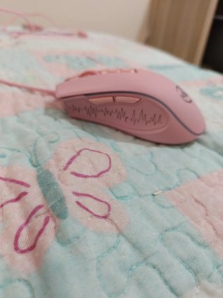 Ratón Gaming Rosa con Cable