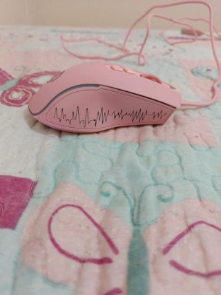 Ratón Gaming Rosa con Cable