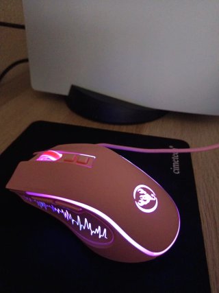 Ratón Gaming Rosa con Cable