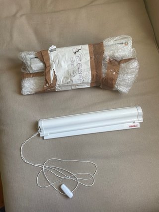 Persiana enrollable blanca 40 cm