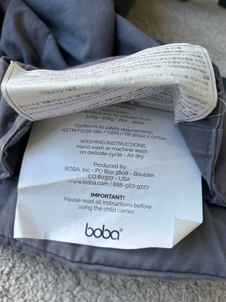 Mochila Portabebés Boba Gris