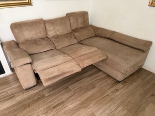 Sofá Chaise Longue Motorizado y Almacenamiento