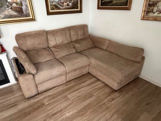 Sofá Chaise Longue Motorizado y Almacenamiento