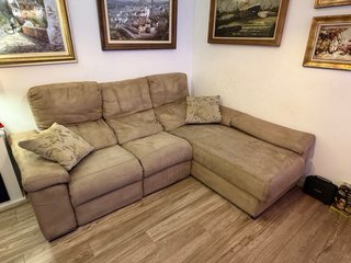 Sofá Chaise Longue Motorizado y Almacenamiento