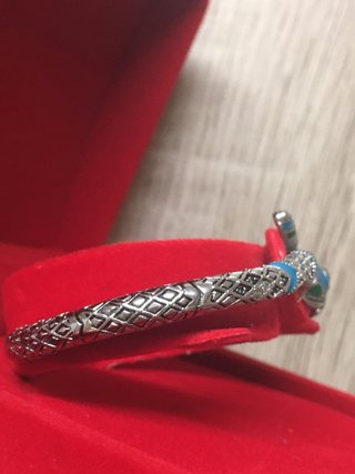 Pulsera plata diseño esmaltado