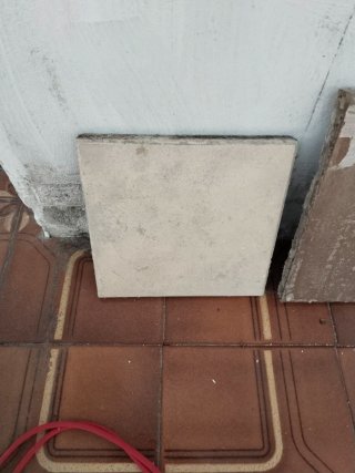 Baldosas de barro cocido rojas o blancas 20 y 25cm