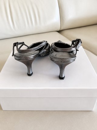 Zapatos Rebeca Sanver Plata Pedrería Talla 39