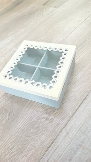 Porta Tè Scatola con Finestra