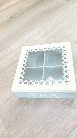 Porta Tè Scatola con Finestra