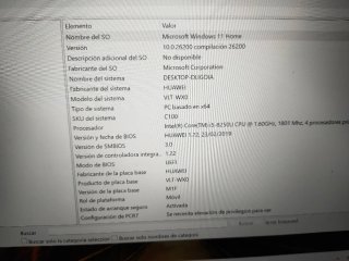 Portátil Huawei VLT-WX0