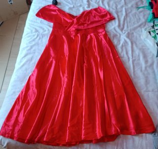 Vestido elegante mujer línea A talla XXL