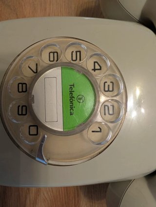 Teléfono antiguo Citesa Heraldo beige