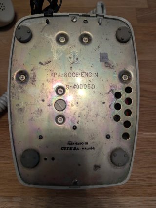 Teléfono antiguo Citesa Heraldo beige