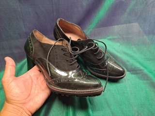 Botines Jorge Juan Negros Charol y Ante