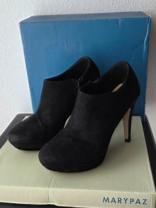 Botines de tacón Marypaz Negros (Talla 37)