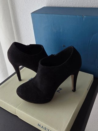 Botines de tacón Marypaz Negros (Talla 37)