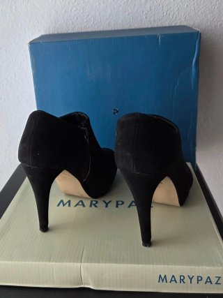 Botines de tacón Marypaz Negros (Talla 37)