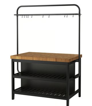 Isla Cocina IKEA VADHOLMA Madera y Metal
