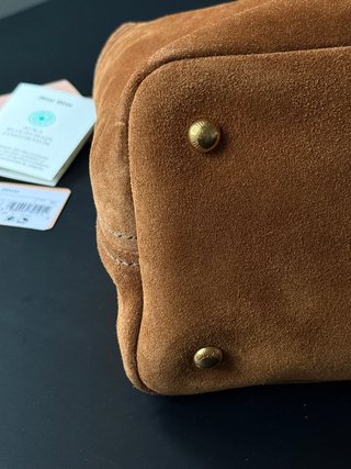 Borsa Miu Miu in nappa marrone