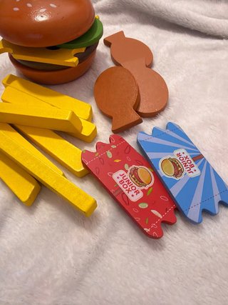 Set Comida Madera Juguete