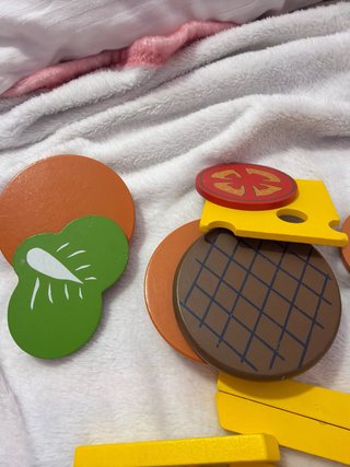 Set Comida Madera Juguete