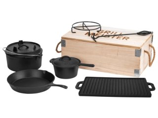 Set de hierro fundido para cocina y barbacoa