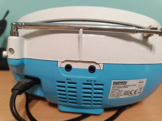 Reproductor CD Daewoo Karaoke Azul