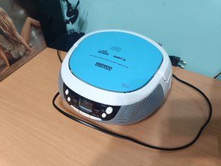 Reproductor CD Daewoo Karaoke Azul