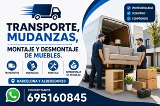 Transporte, mudanzas, desmontaje y montaje