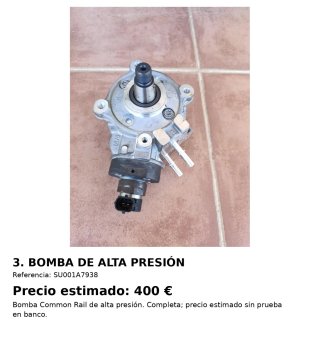 Bomba de Alta Presión Common Rail SU001A7938