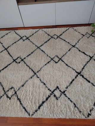 Alfombra salón 140x200cm diseño geométrico