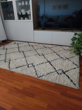 Alfombra salón 140x200cm diseño geométrico