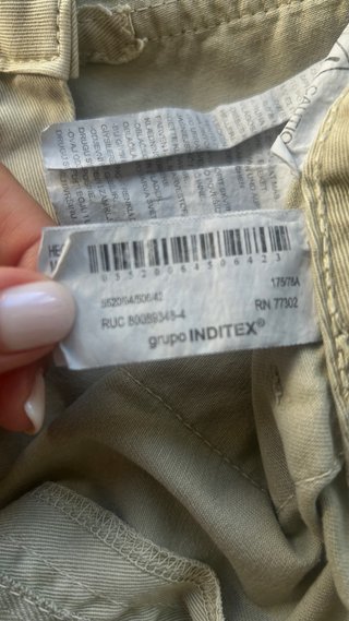 PANTALON CARGO ZARA 42
