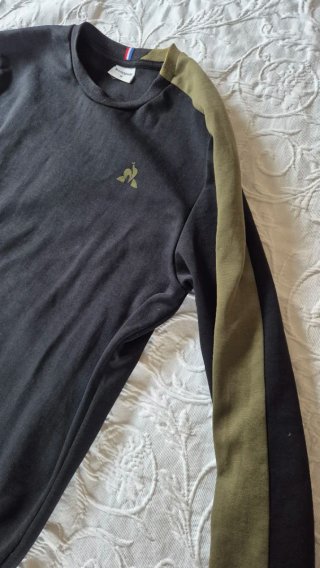 Jersey Le Coq Sportif Negro y Verde Oliva