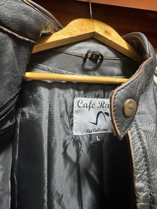 Chaqueta de cuero estilo Cafe Racer