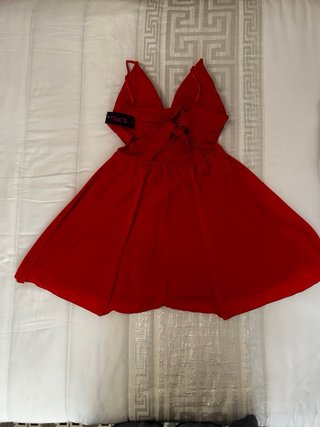 Vestido Rojo Fiesta Encaje Pink Talla Única Nuevo