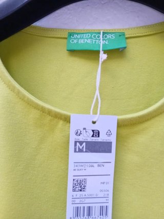 Camiseta verde United Colors of Benetton