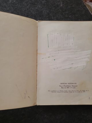 Libro Antiguo Ciencias Naturales 1º Bachillerato A