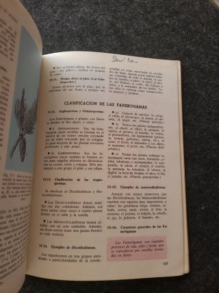 Libro Antiguo Ciencias Naturales 1º Bachillerato A