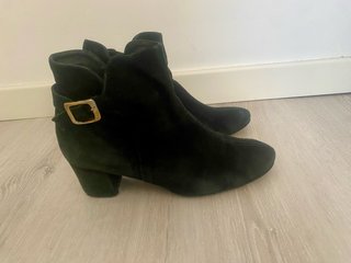 Botines ante negros Sendra