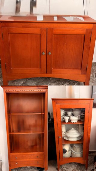 Conjunto Muebles Madera Clásico