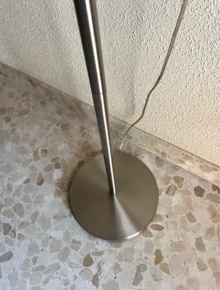 Lámpara de pie tela metal