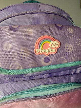 Mochila escolar Amythe sirena morada