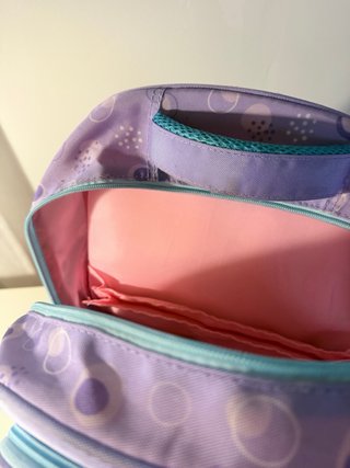 Mochila escolar Amythe sirena morada
